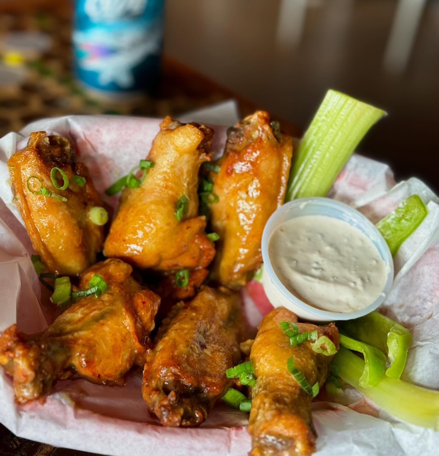 Cajun-seasoned chicken wings